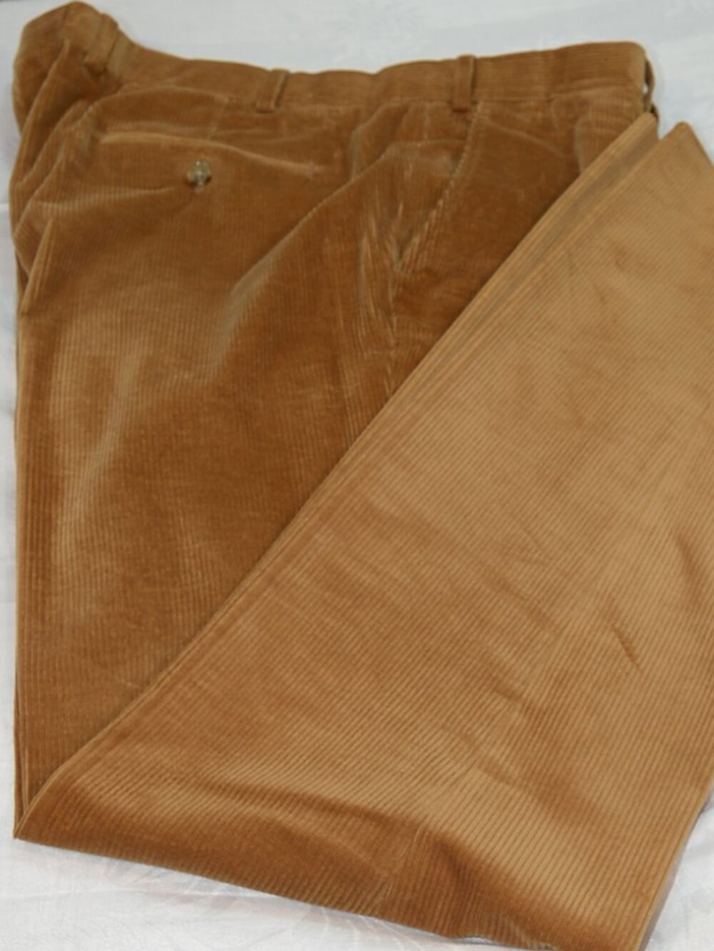 Todd Snyder Duca Visconti Corduroy Trousers -- Sutton Fit -- Tan Brown 38x32